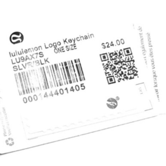 NEW LULULEMON BLUE LOGO KEYCHAIN WITH MIRROR BNWT - Picture 6 of 7